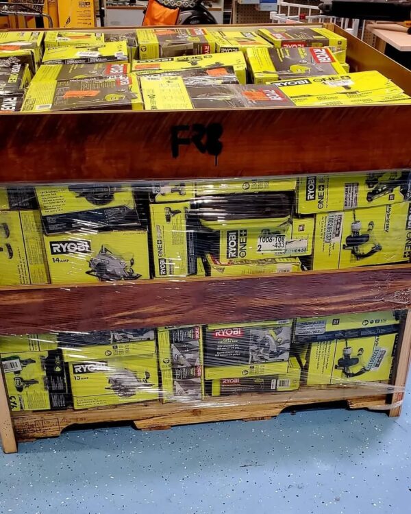 RYOBI TOOL PALLETS - Amazon Liquidation Sale